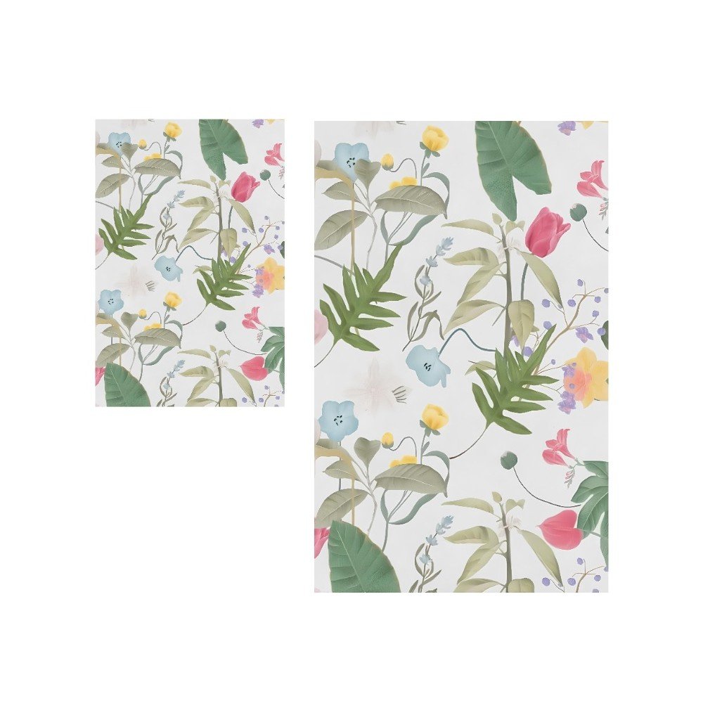 Kopalniške preproge v kompletu 2 ks 60x100 cm Floral