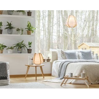 Bela namizna svetilka (višina 27 cm) Nagoja – Candellux Lighting