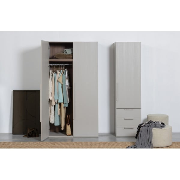 Siva modularna garderobna omara 110x210 cm Rens – WOOOD-image-1