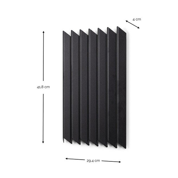 Črn kovinski stenski obešalnik 29 cm Sensu – Spinder Design-image-4