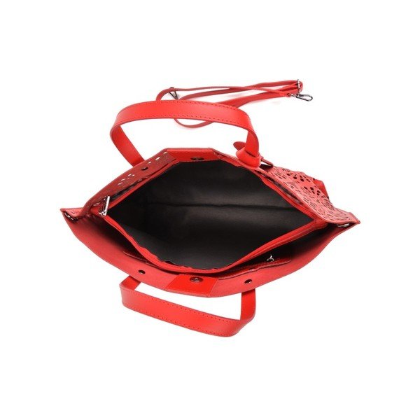 Rdeča usnjena torbica Mangotti Torbe Lulia-image-1