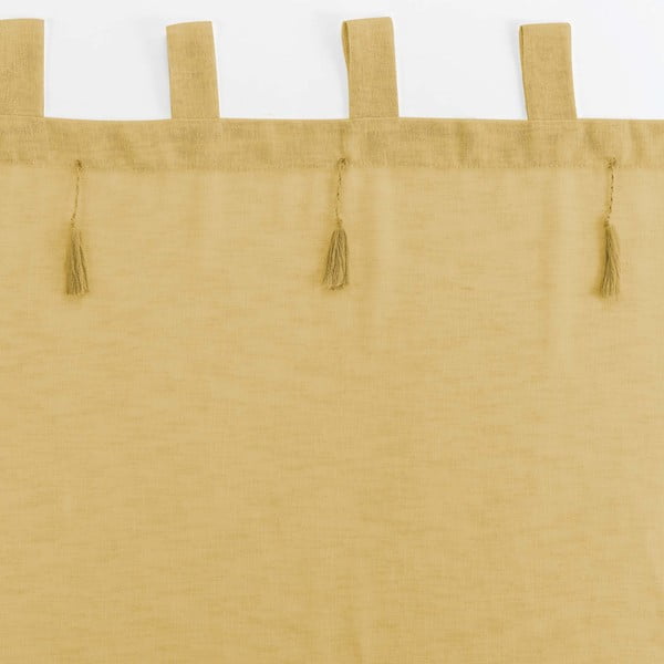 Rumena prosojna zavesa 140x240 cm Dalila – douceur d'intérieur-image-3