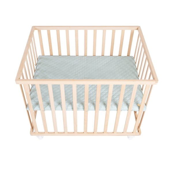 Stajica z nastavljivo višino na koleščkih 75x100 cm v naravni barvi Style – Roba-image-2