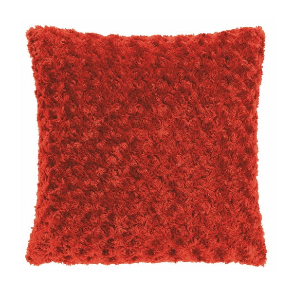 Rdeča blazina Tiseco Home Studio Curl, 45 x 45 cm