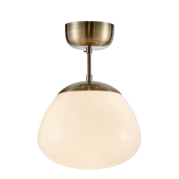 Stropna svetilka v belo-bronasti barvi s steklenim senčnikom ø 25 cm Rise - Markslöjd