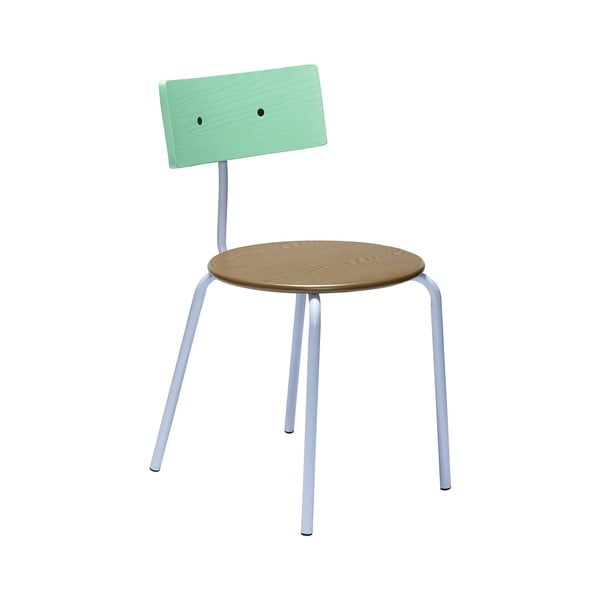 Jedilni stoli v zeleni in naravni barvi v kompletu 4 ks Koi – Hübsch