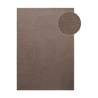 Sivorjava ročno tkana volnena preproga 160x230 cm Eleni Taupe – Hanse Home
