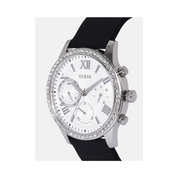 Ženska ura s črnim silikonskim pasom Guess W1135L5-image-2