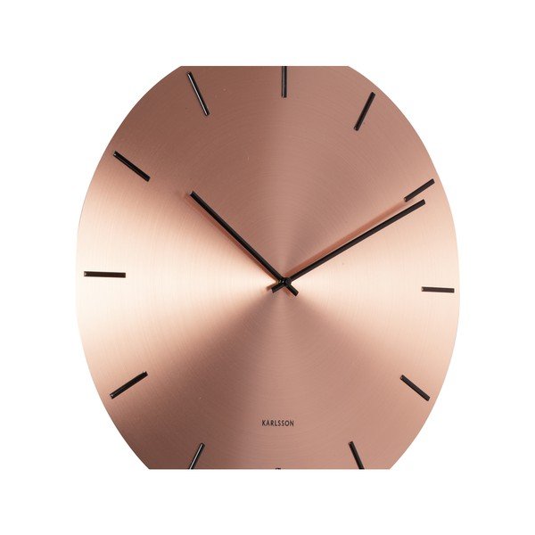Bakrena stenska ura z nihalom Karlsson Impressive, ø 47 cm-image-3