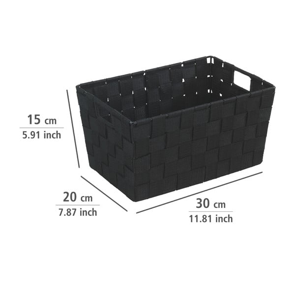 Črna košara Wenko Adria, 20 x 30 cm-image-1