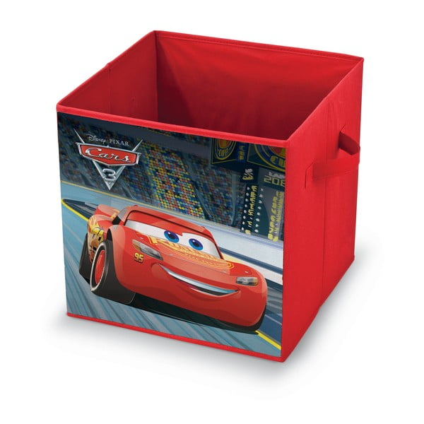 Rdeča škatla za shranjevanje igrač Domopak Disney Cars, dolžina 32 cm