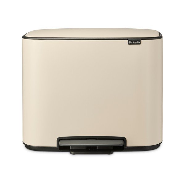 Bež jeklen koš za smeti s pedalom 36 l Bo – Brabantia-image-4