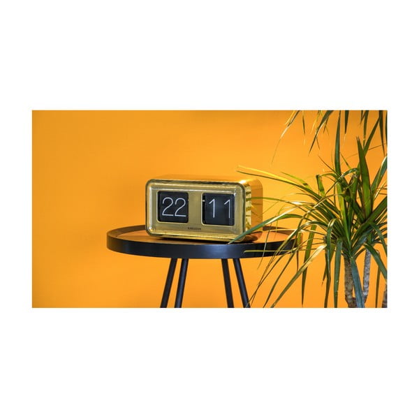 Pozlačena namizna ura Karlsson Bold Flip-image-4