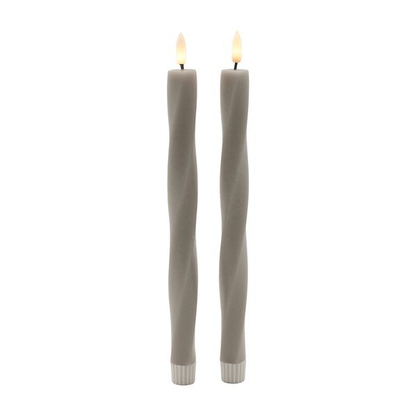 LED sveče v kompletu 2 ks na baterije (višina 26 cm) Sille Twist – Sirius