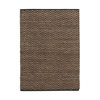Črna/naravna preproga 120x170 cm Zigzag – douceur d'intérieur
