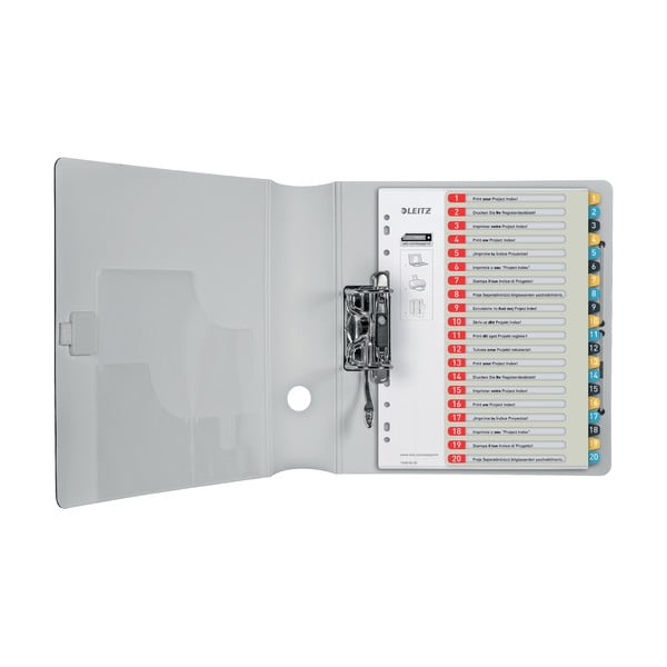 Komplet 5 številčnih indeksov z 20 nalepkami Leitz, A4-image-2