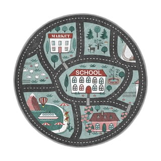 Pralna otroška igralna preproga ø120 cm Happy Neighbourhood – Mila Home