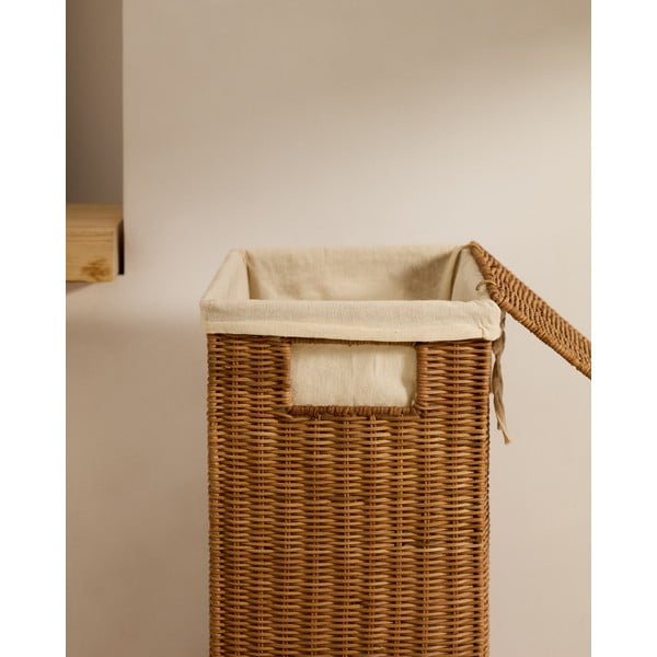 Koši za perilo v kompletu 2 ks iz ratana v naravni barvi Indali – Kave Home-image-3