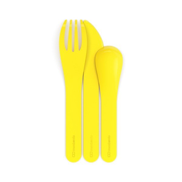 Rumeni plastični jedilni pribor Monbento-image-2