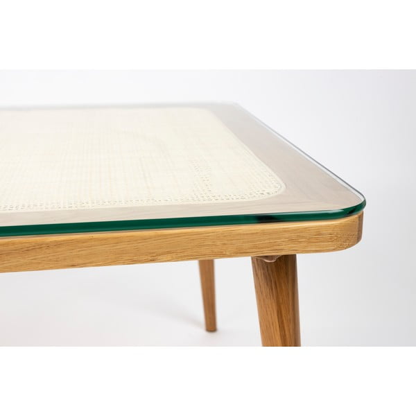 Steklena mizica v naravni barvi 60x120 cm Haru – White Label-image-4