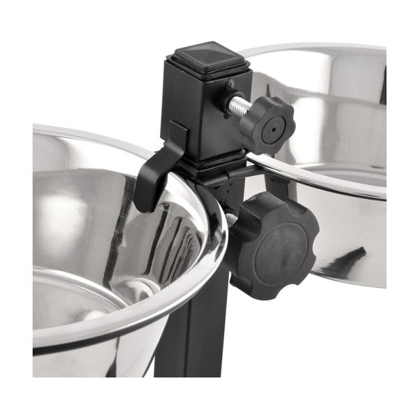 Komplet posod s podstavkom za pse iz nerjavečega jekla – Love Story-image-3