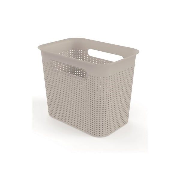 Bež košara za shranjevanje iz reciklirane plastike Brisen - Rotho