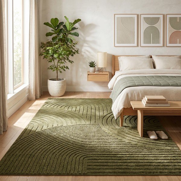 Temno zelena preproga 160x230 cm Whirl – ESTE-image-3