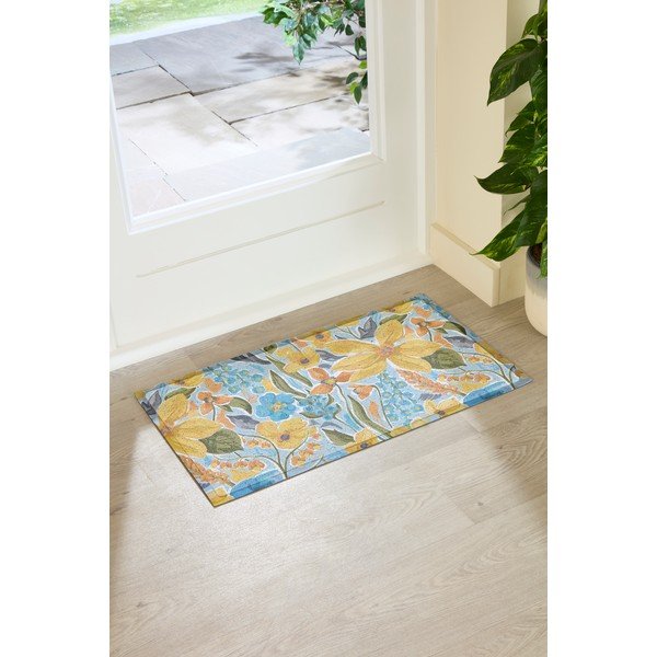 Predpražnik iz PVC-ja 40x70 cm Flowers – Artsy Doormats-image-2