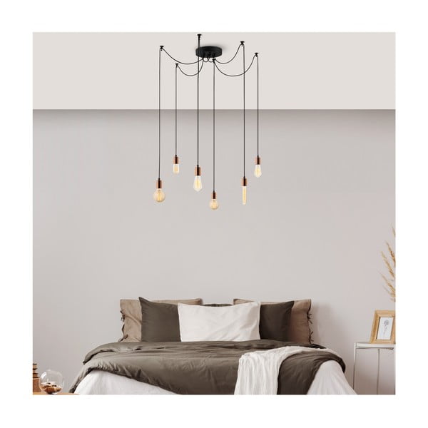 Viseča svetilka v bakreni barvi Kabluni – Opviq lights-image-1