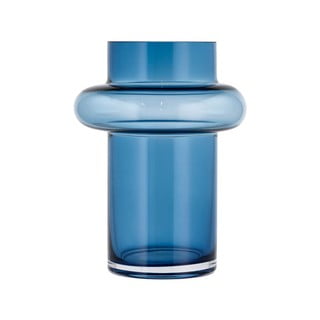 Temno modra steklena vaza Lyngby Glas Tube, višina 20 cm