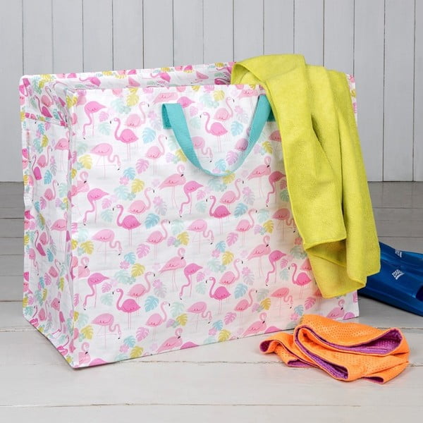 Velika torba iz reciklirane plastike Rex London Flamingo Bay, 55 x 48 cm-image-1