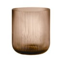 Rjav steklen svečnik Blomus Ven, ø 14 cm