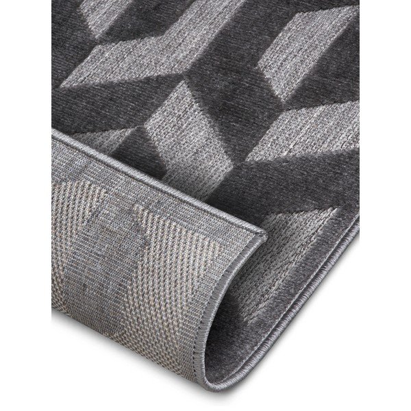Antracitno siva preproga 200x285 cm Iconic Hexa – Hanse Home-image-4