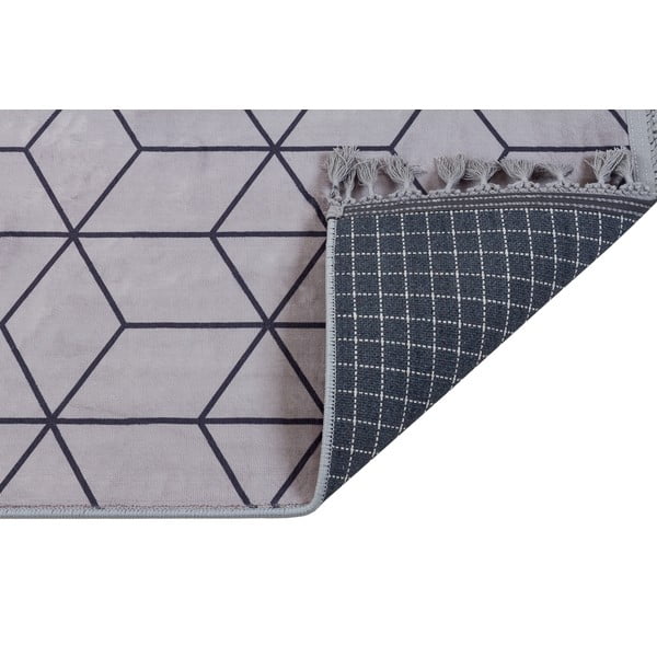 Siva pralna preproga 160x100 cm - Vitaus-image-2