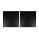 Črna vrata za modularni sistem polic 2 kos 32x33 cm Mistral Kubus - Hammel Furniture