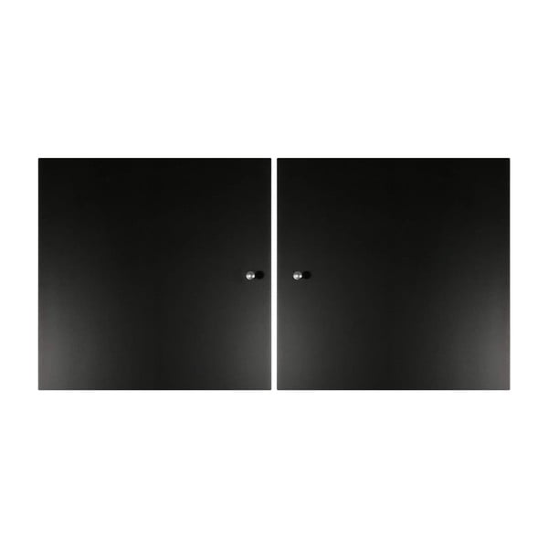 Črna vrata za modularni sistem polic 2 kos 32x33 cm Mistral Kubus - Hammel Furniture