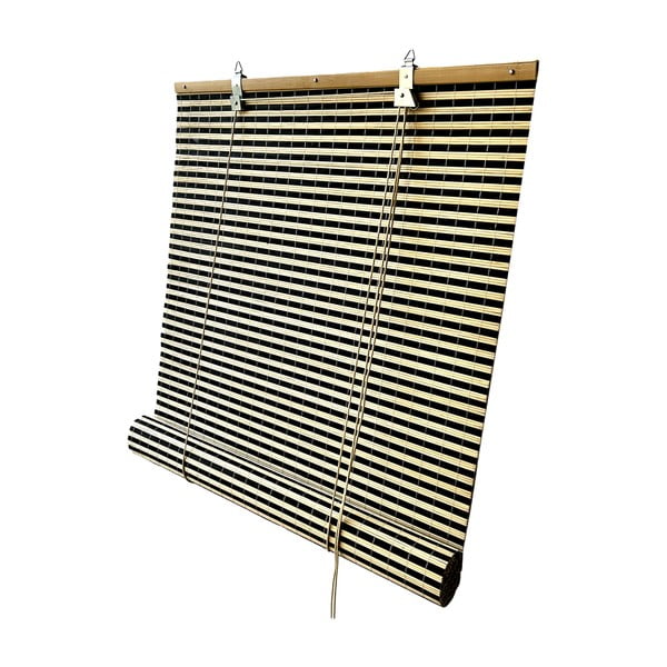 Bambusov rolo v črni in naravni barvi 200x160 cm Vela – Gardinia-image-3