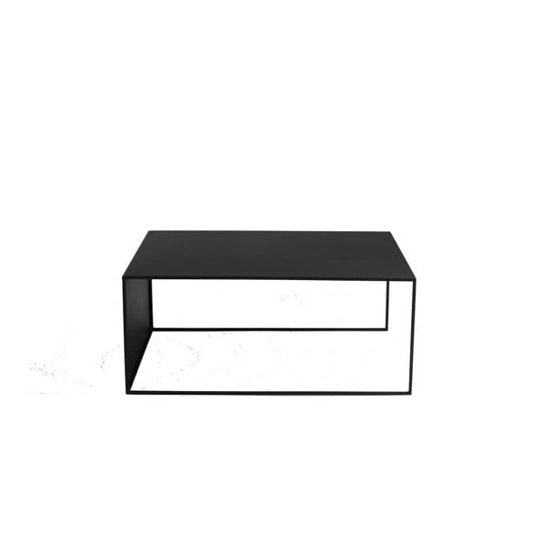 Črna dodatna mizica Custom Form 2Wall, 100 x 60 cm