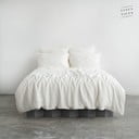 Bela lanena posteljnina za zakonsko posteljo 200x200 cm White – Linen Tales