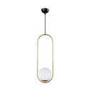 Zlata viseča svetilka Squid Lighting Arch, višina 146 cm