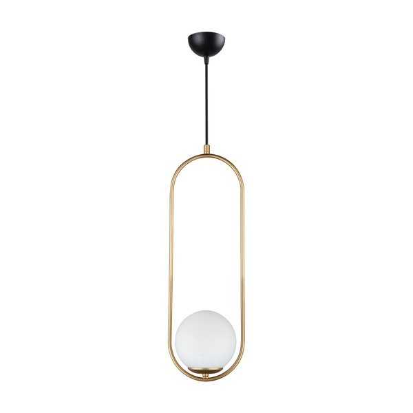 Zlata viseča svetilka Squid Lighting Arch, višina 146 cm