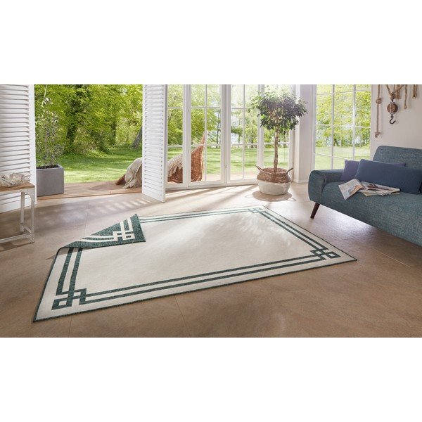 Zeleno-krem zunanja preproga NORTHRUGS Manito, 120 x 170 cm-image-2