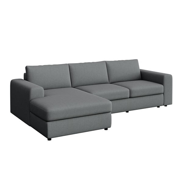 Siva kotna sedežna garnitura (levi kot/z ležalnikom) Baga – Rodier-image-2