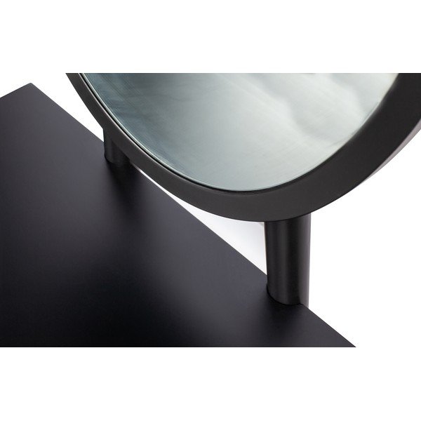 Črna toaletna mizica z nogami iz borovega lesa WOOOD Vanity-image-4