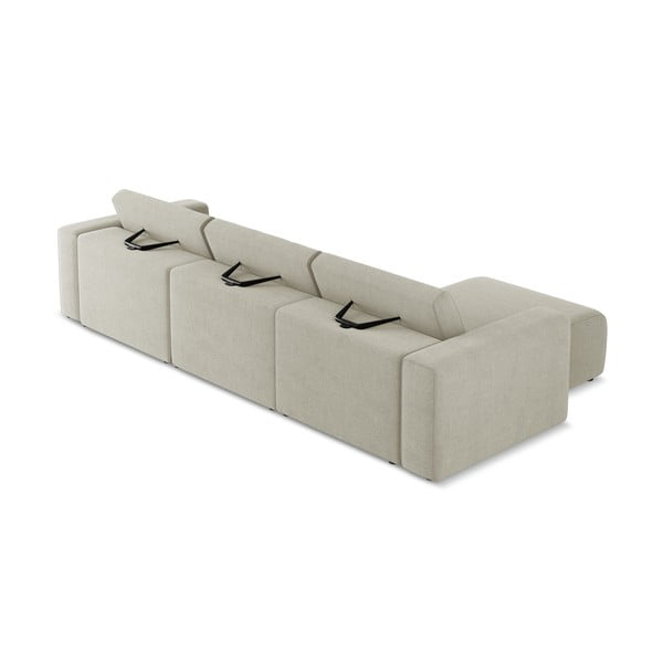 Bež kotna sedežna garnitura (levi kot) Kalea – Makamii-image-4