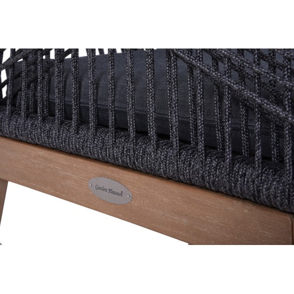 Siv vrtni stol iz masivnega lesa Pomona – Garden Pleasure-image-3