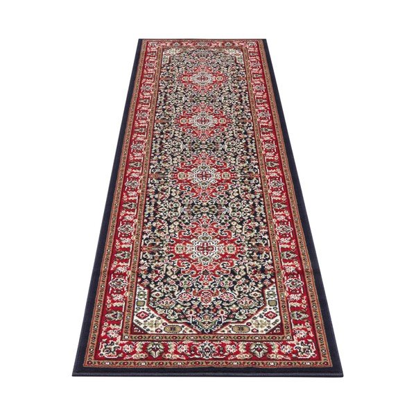 Rdeče-modra preproga Nouristan Skazar Isfahan, 80 x 250 cm-image-2