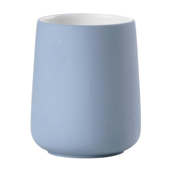 Modra porcelanska skodelica za zobno ščetko Zone Blue Fog
