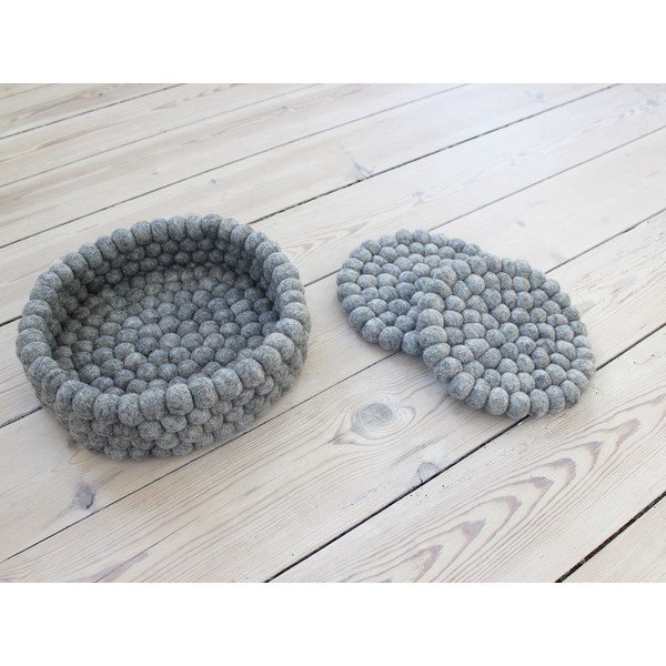 Siv podstavek iz volnenega filca Wooldot Ball Coaster, ⌀ 20 cm-image-1