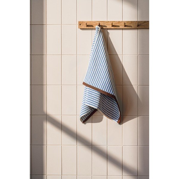 Rjava/kremno bela frotirna bombažna brisača 70x140 cm Gobo – noo.ma-image-4